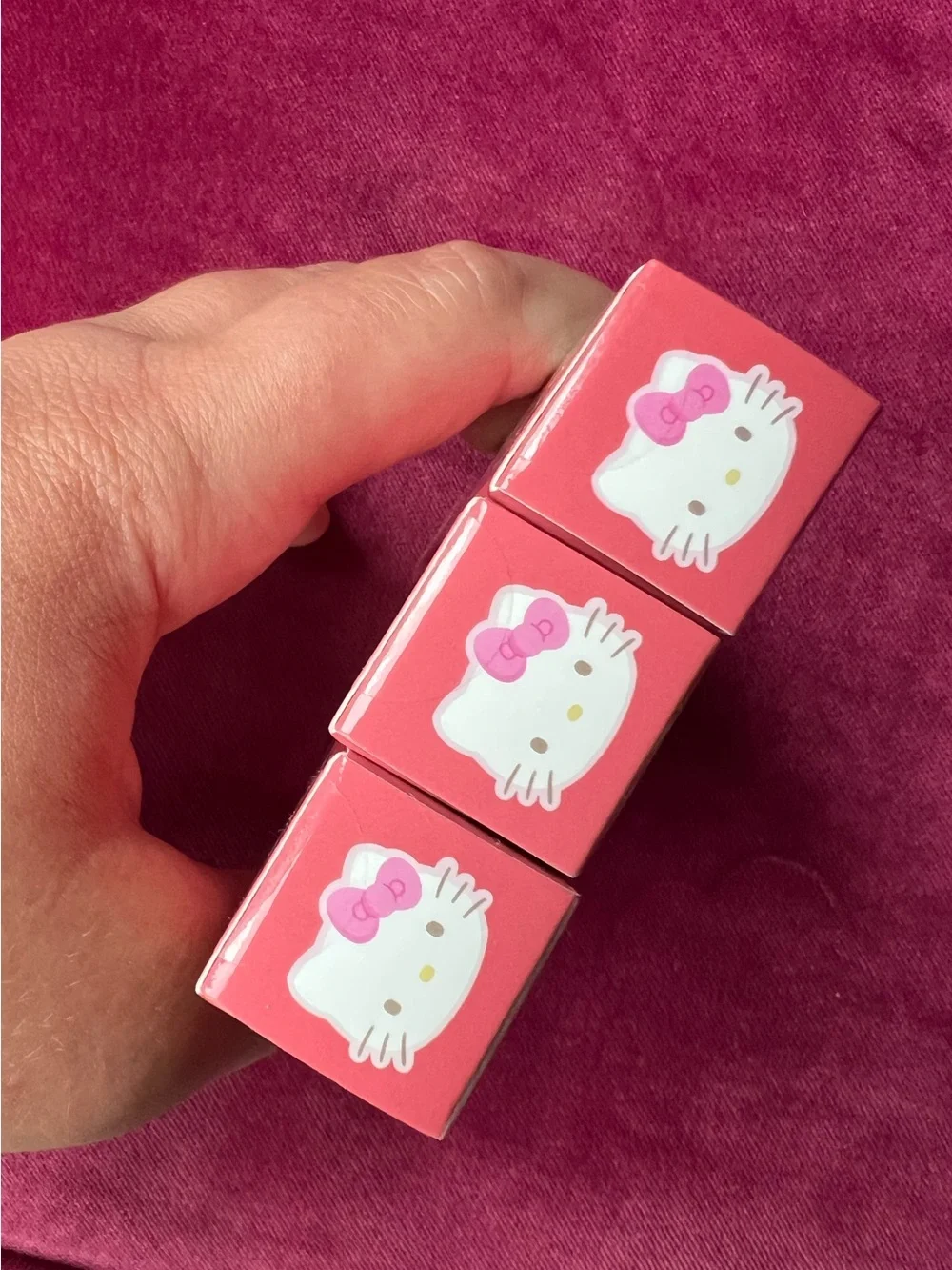 🆕 HELLO KITTY Crème Shop Lip Balm Oil Tinted Flavored Moisturizing She Butter E
